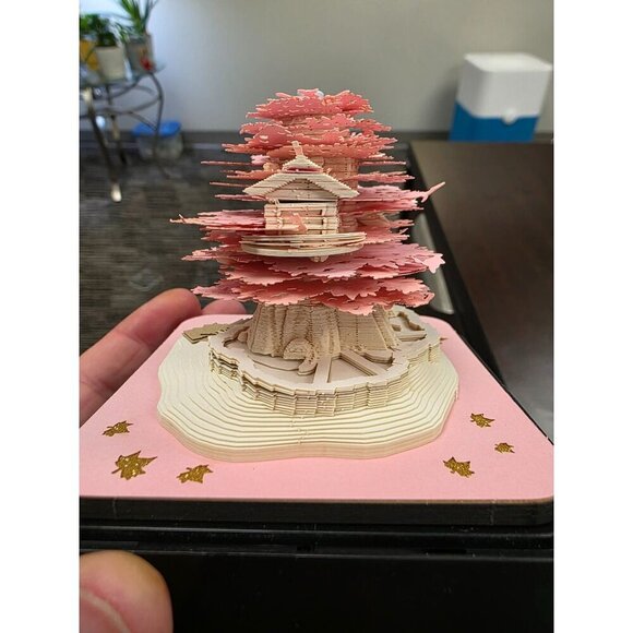 Time Piece Calendar with LED Light 2024, Creative DIY Paper Carving Art Craft, 3 - Picture 1 of 16